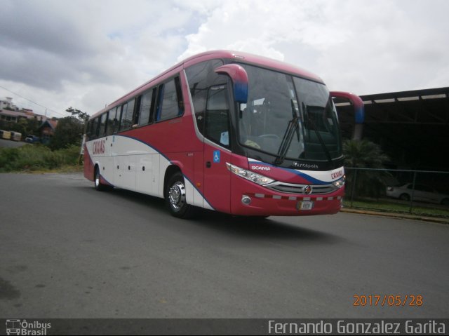 Autotransportes San José a Venecia AB 6926 na cidade de Alto Paraíso de Goiás, Goiás, Brasil, por Fernando Gonzalez Garita. Número da foto: #5087767.