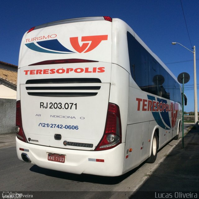 Viação Teresópolis RJ 203.071 na cidade de Rio das Ostras, Rio de Janeiro, Brasil, por Lucas Oliveira. ID da foto: 5087247.