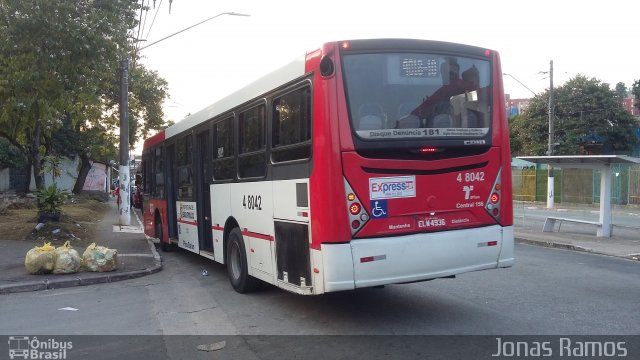 Express Transportes Urbanos Ltda 4 8042 na cidade de São Paulo, São Paulo, Brasil, por Jonas Ramos. ID da foto: 5085520.