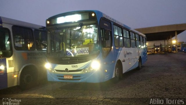 VUG - Viação Urbana Guarulhos 1565 na cidade de Guarulhos, São Paulo, Brasil, por Atilio Torres. Número da foto: #5086988.