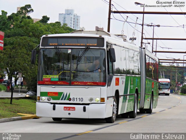 Metra - Sistema Metropolitano de Transporte 8110 na cidade de São Bernardo do Campo, São Paulo, Brasil, por Guilherme Estevan. ID da foto: 5087448.