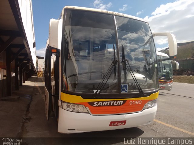 Saritur - Santa Rita Transporte Urbano e Rodoviário 9090 na cidade de Belo Horizonte, Minas Gerais, Brasil, por Luiz Henrique Campos. ID da foto: 5086706.