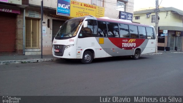 Viação Triunfo 1393 na cidade de Matozinhos, Minas Gerais, Brasil, por Luiz Otavio Matheus da Silva. ID da foto: 5086412.