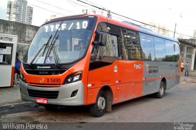 Auto Viação Transcap 8 5490 na cidade de São Paulo, São Paulo, Brasil, por William Pereira Bezerra. ID da foto: 5087383.