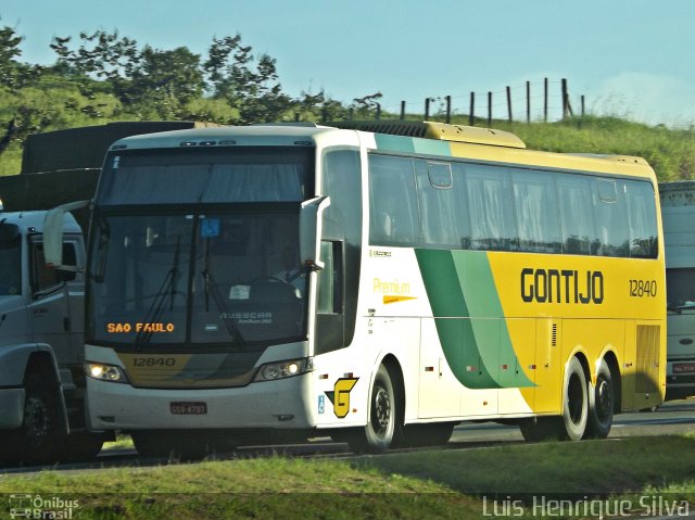 Empresa Gontijo de Transportes 12840 na cidade de Três Corações, Minas Gerais, Brasil, por Luis Henrique Silva. Número da foto: #5087436.