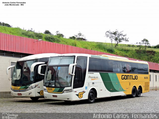 Empresa Gontijo de Transportes 16015 na cidade de João Monlevade, Minas Gerais, Brasil, por Antonio Carlos Fernandes. ID da foto: 5024940.