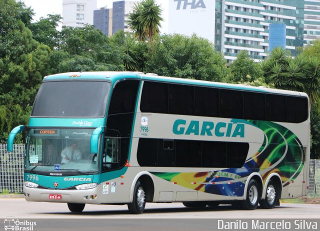 Viação Garcia 7996 na cidade de Curitiba, Paraná, Brasil, por Danilo Marcelo Silva. ID da foto: 5024604.