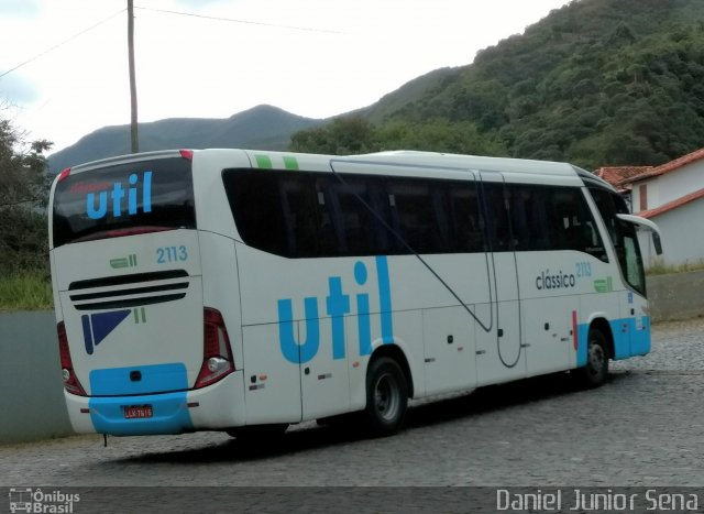 UTIL - União Transporte Interestadual de Luxo 2113 na cidade de Ouro Preto, Minas Gerais, Brasil, por Daniel Junior Sena. Número da foto: #5024842.