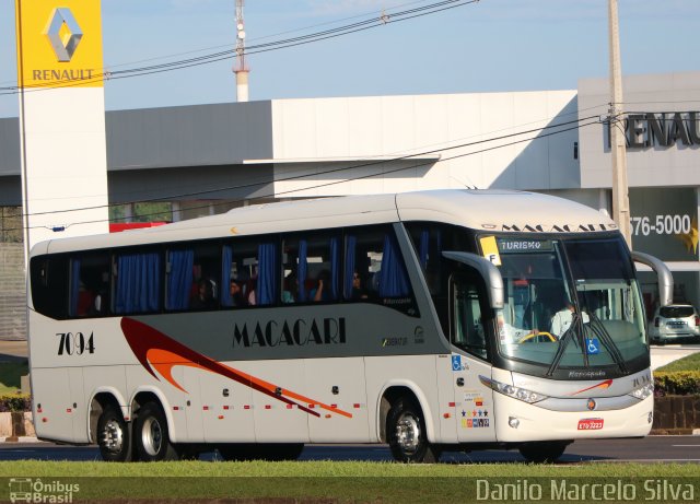 Auto Ônibus Macacari 7094 na cidade de Foz do Iguaçu, Paraná, Brasil, por Danilo Marcelo Silva. ID da foto: 5024774.