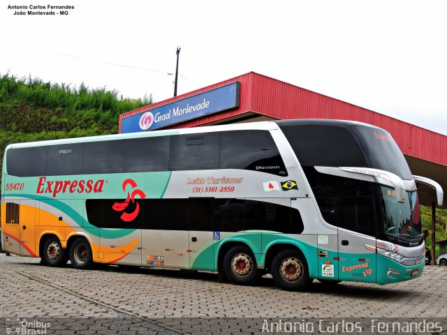 Expressa Turismo 55470 na cidade de João Monlevade, Minas Gerais, Brasil, por Antonio Carlos Fernandes. Número da foto: #5024937.