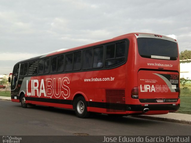 Lirabus 7057 na cidade de Monte Mor, São Paulo, Brasil, por José Eduardo Garcia Pontual. Número da foto: #5090160.