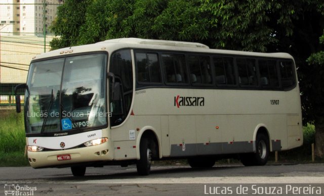 Kaissara - Viação Caiçara 15907 na cidade de Campos dos Goytacazes, Rio de Janeiro, Brasil, por Lucas de Souza Pereira. ID da foto: 5091101.