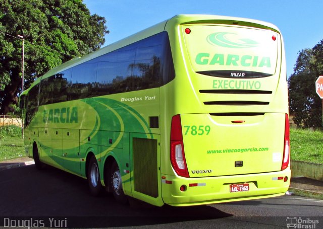 Viação Garcia 7859 na cidade de Ribeirão Preto, São Paulo, Brasil, por Douglas Yuri. ID da foto: 5091079.