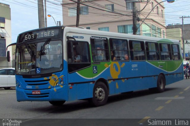 Vereda Transporte Ltda. 13091 na cidade de Vila Velha, Espírito Santo, Brasil, por Saimom  Lima. ID da foto: 5092294.