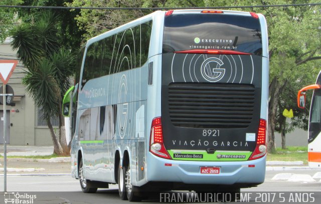 Viação Garcia 8921 na cidade de São Paulo, São Paulo, Brasil, por Francisco Mauricio Freire. ID da foto: 5090995.