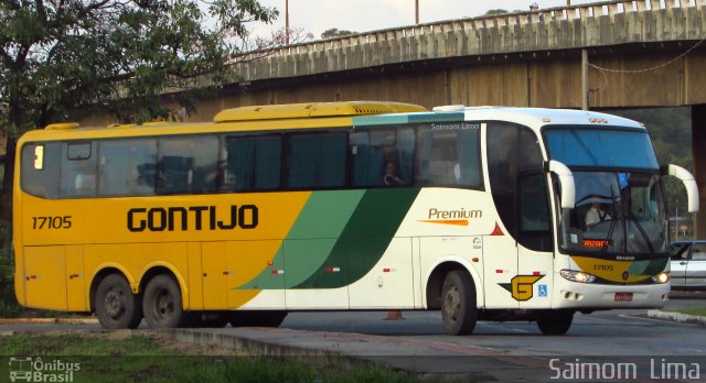 Empresa Gontijo de Transportes 17105 na cidade de Vitória, Espírito Santo, Brasil, por Saimom  Lima. Número da foto: #5092348.