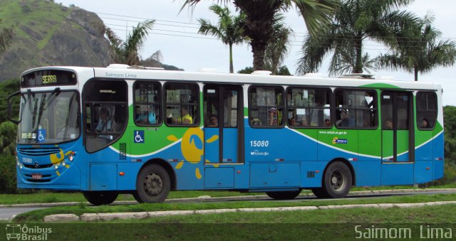 Viação Serrana 15080 na cidade de Vitória, Espírito Santo, Brasil, por Saimom  Lima. ID da foto: 5092259.