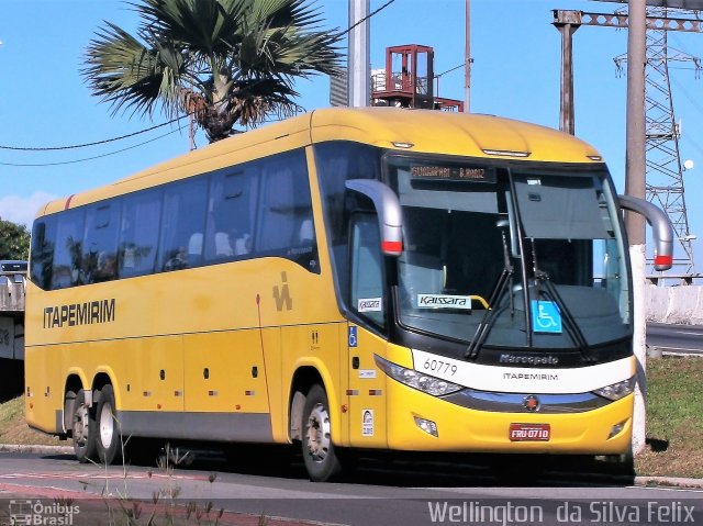 Viação Itapemirim 60779 na cidade de Vitória, Espírito Santo, Brasil, por Wellington  da Silva Felix. ID da foto: 5028173.