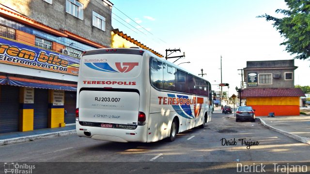 Viação Teresópolis RJ 203.007 na cidade de Guapimirim, Rio de Janeiro, Brasil, por Derick  Trajano. Número da foto: #5031666.