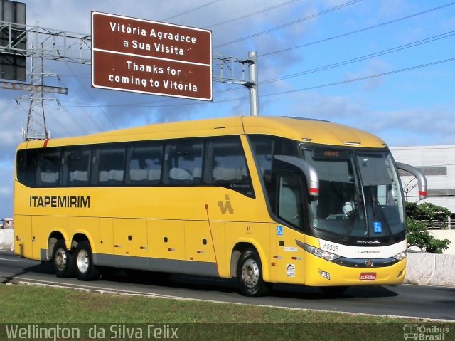 Viação Itapemirim 60583 na cidade de Vitória, Espírito Santo, Brasil, por Wellington  da Silva Felix. Número da foto: #5031079.
