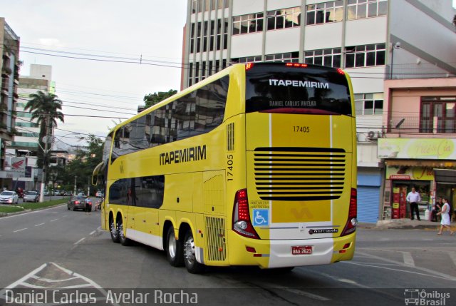 Viação Itapemirim 17405 na cidade de Cachoeiro de Itapemirim, Espírito Santo, Brasil, por Daniel Carlos  Avelar Rocha. Número da foto: #5034041.