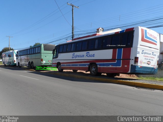 Expresso Rosa 200 na cidade de Santa Maria, Rio Grande do Sul, Brasil, por Cleverton Schmitt. ID da foto: 5032692.