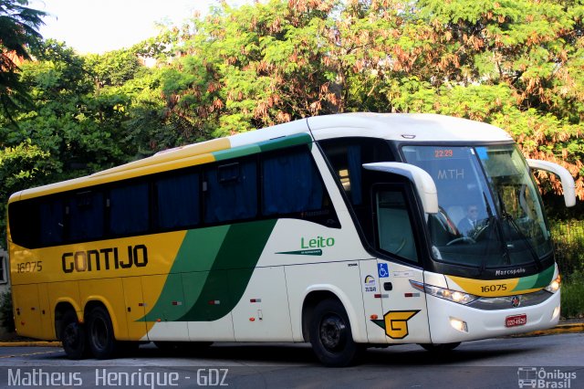 Empresa Gontijo de Transportes 16075 na cidade de São Paulo, São Paulo, Brasil, por Matheus Henrique. Número da foto: #5034181.