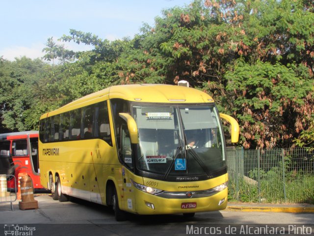 Viação Itapemirim 60091 na cidade de São Paulo, São Paulo, Brasil, por Marcos de Alcantara Pinto. ID da foto: 5032406.