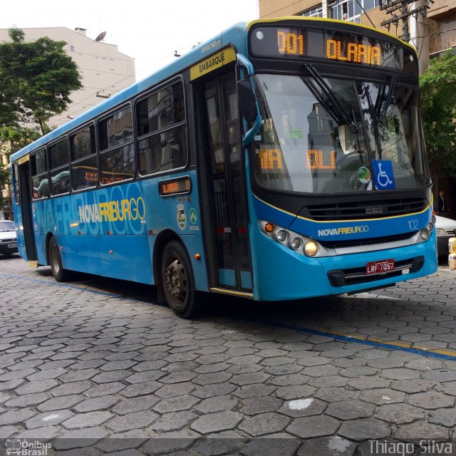 FAOL - Friburgo Auto Ônibus 102 na cidade de Nova Friburgo, Rio de Janeiro, Brasil, por Thiago Silva. Número da foto: #5033299.