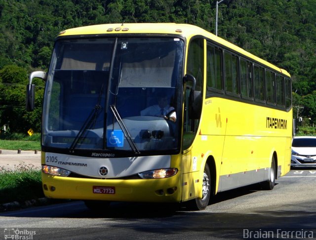 Viação Itapemirim 2105 na cidade de Viana, Espírito Santo, Brasil, por Braian Ferreira. Número da foto: #5033743.