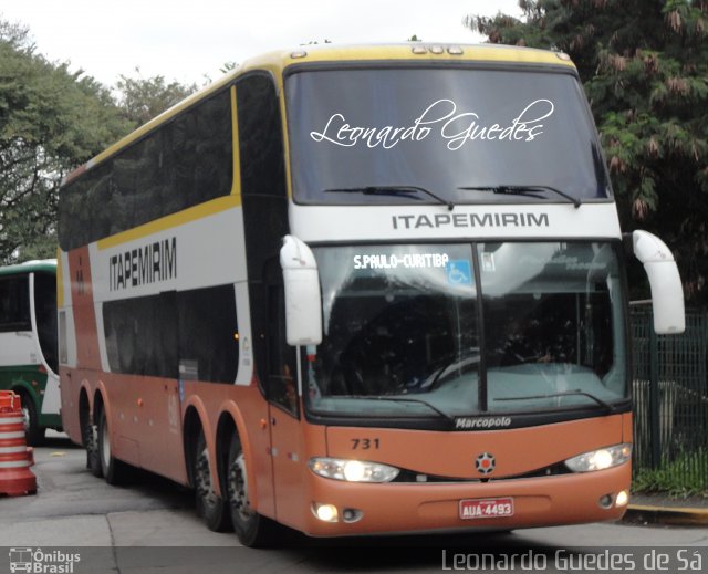Viação Itapemirim 731 na cidade de São Paulo, São Paulo, Brasil, por Leonardo Guedes de Sá. Número da foto: #5033747.