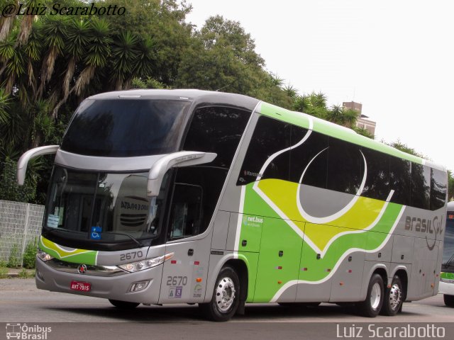 Brasil Sul Linhas Rodoviárias 2670 na cidade de Curitiba, Paraná, Brasil, por Luiz Scarabotto . ID da foto: 5035675.