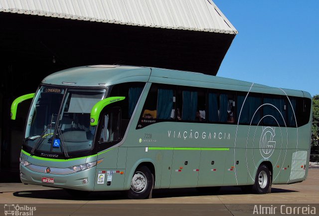 Viação Garcia 7228 na cidade de Maringá, Paraná, Brasil, por Almir Correia. ID da foto: 5035360.