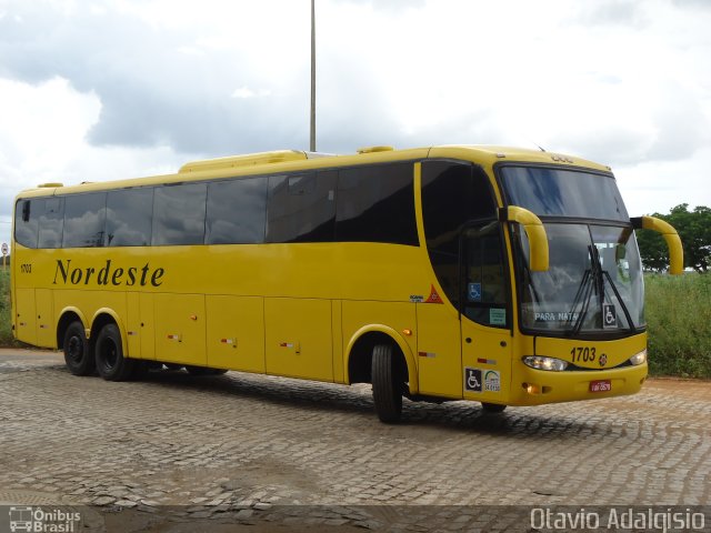 Viação Nordeste 1703 na cidade de Mossoró, Rio Grande do Norte, Brasil, por Otavio Adalgisio. Número da foto: #5035303.