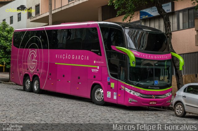 Viação Garcia 16166 na cidade de Belo Horizonte, Minas Gerais, Brasil, por Marcos Felipe R. Goncalves. Número da foto: #5038036.