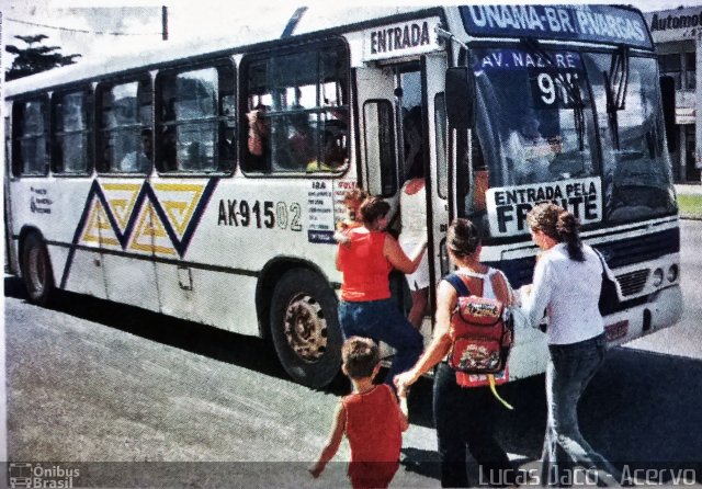 Viação Perpétuo Socorro AK-91502 na cidade de Ananindeua, Pará, Brasil, por Lucas Jacó. Número da foto: #5037053.