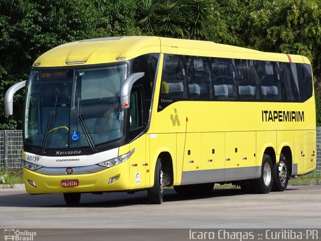 Viação Itapemirim 60739 na cidade de Curitiba, Paraná, Brasil, por Ícaro Chagas. Número da foto: #5037385.