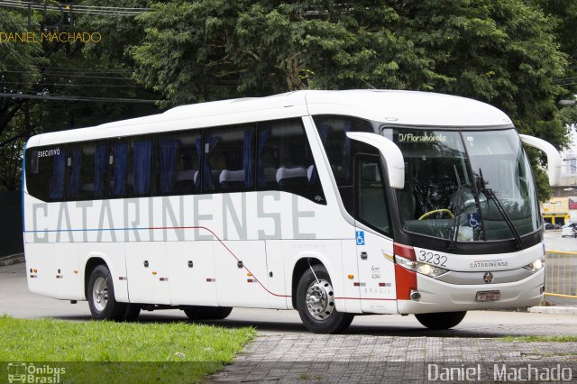 Auto Viação Catarinense 3232 na cidade de São Paulo, São Paulo, Brasil, por Daniel  Machado. ID da foto: 5036394.