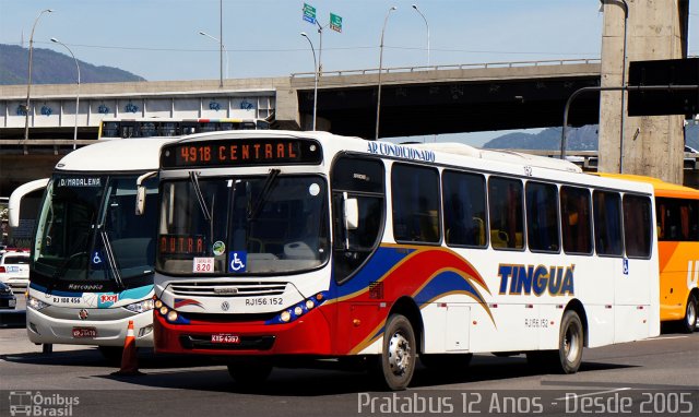 Transportadora Tinguá RJ 156.152 na cidade de Rio de Janeiro, Rio de Janeiro, Brasil, por Cristiano Soares da Silva. ID da foto: 5038157.