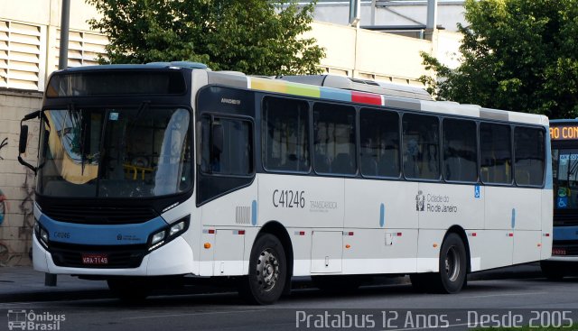 Real Auto Ônibus C41246 na cidade de Rio de Janeiro, Rio de Janeiro, Brasil, por Cristiano Soares da Silva. ID da foto: 5038174.