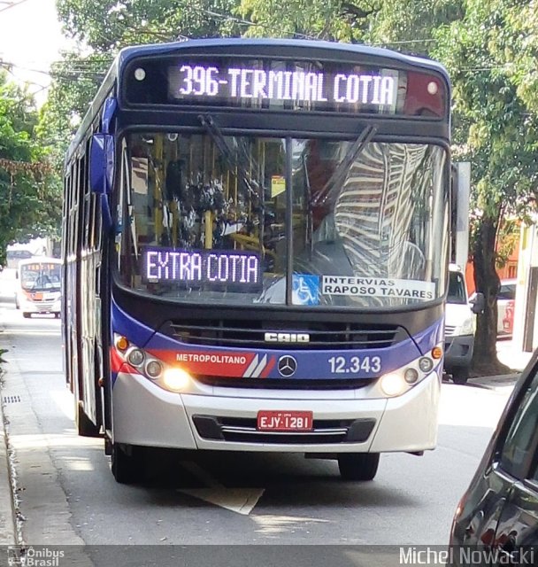 Auto Viação Bragança Metropolitana > Viação Raposo Tavares 12.343 na cidade de São Paulo, São Paulo, Brasil, por Michel Nowacki. Número da foto: #5039371.