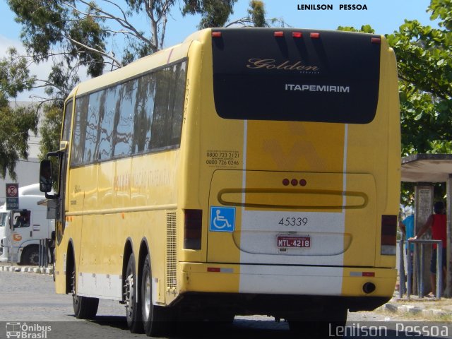 Viação Itapemirim 45339 na cidade de Caruaru, Pernambuco, Brasil, por Lenilson da Silva Pessoa. ID da foto: 5039501.