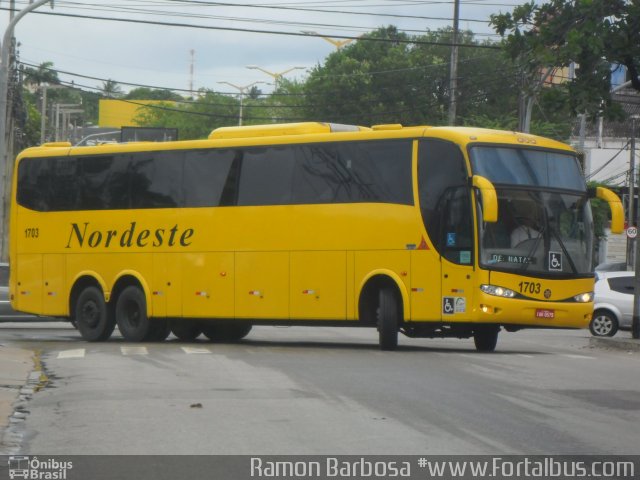 Viação Nordeste 1703 na cidade de Fortaleza, Ceará, Brasil, por Ramon Barbosa do Nascimento. ID da foto: 5040241.