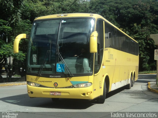 Viação Itapemirim 8631 na cidade de São Paulo, São Paulo, Brasil, por Tadeu Vasconcelos. Número da foto: #5041241.