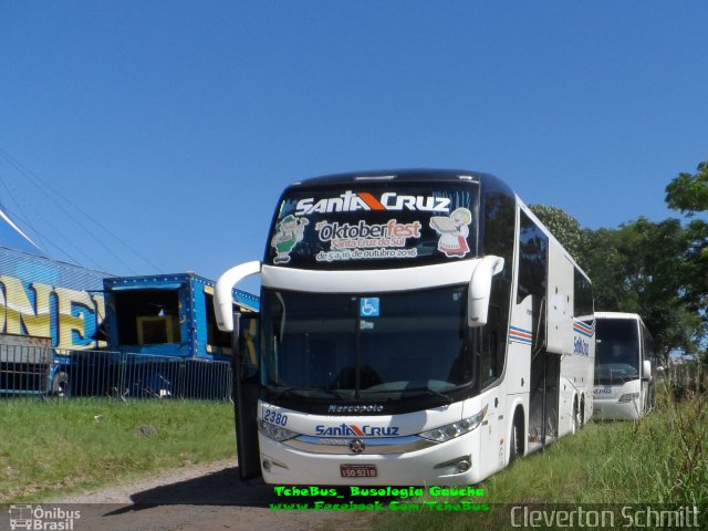 VUSC - Viação União Santa Cruz 2380 na cidade de Santa Maria, Rio Grande do Sul, Brasil, por Cleverton Schmitt. Número da foto: #5039745.