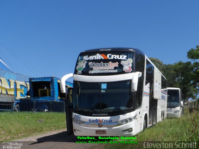 VUSC - Viação União Santa Cruz 2380 na cidade de Santa Maria, Rio Grande do Sul, Brasil, por Cleverton Schmitt. ID da foto: 5039745.