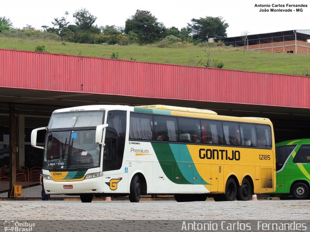 Empresa Gontijo de Transportes 12185 na cidade de João Monlevade, Minas Gerais, Brasil, por Antonio Carlos Fernandes. ID da foto: 5039178.