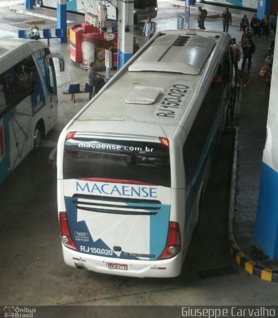Rápido Macaense RJ 150.020 na cidade de Rio de Janeiro, Rio de Janeiro, Brasil, por Giuseppe Carvalho. Número da foto: #5094459.