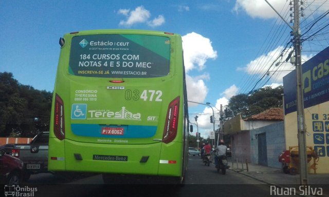 Taguatur - Taguatinga Transporte e Turismo 03472 na cidade de Teresina, Piauí, Brasil, por Ruan Silva Andrade. Número da foto: #5094337.