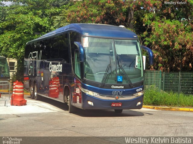 Viação Cometa 13178 na cidade de São Paulo, São Paulo, Brasil, por Weslley Kelvin Batista. Número da foto: #5093097.